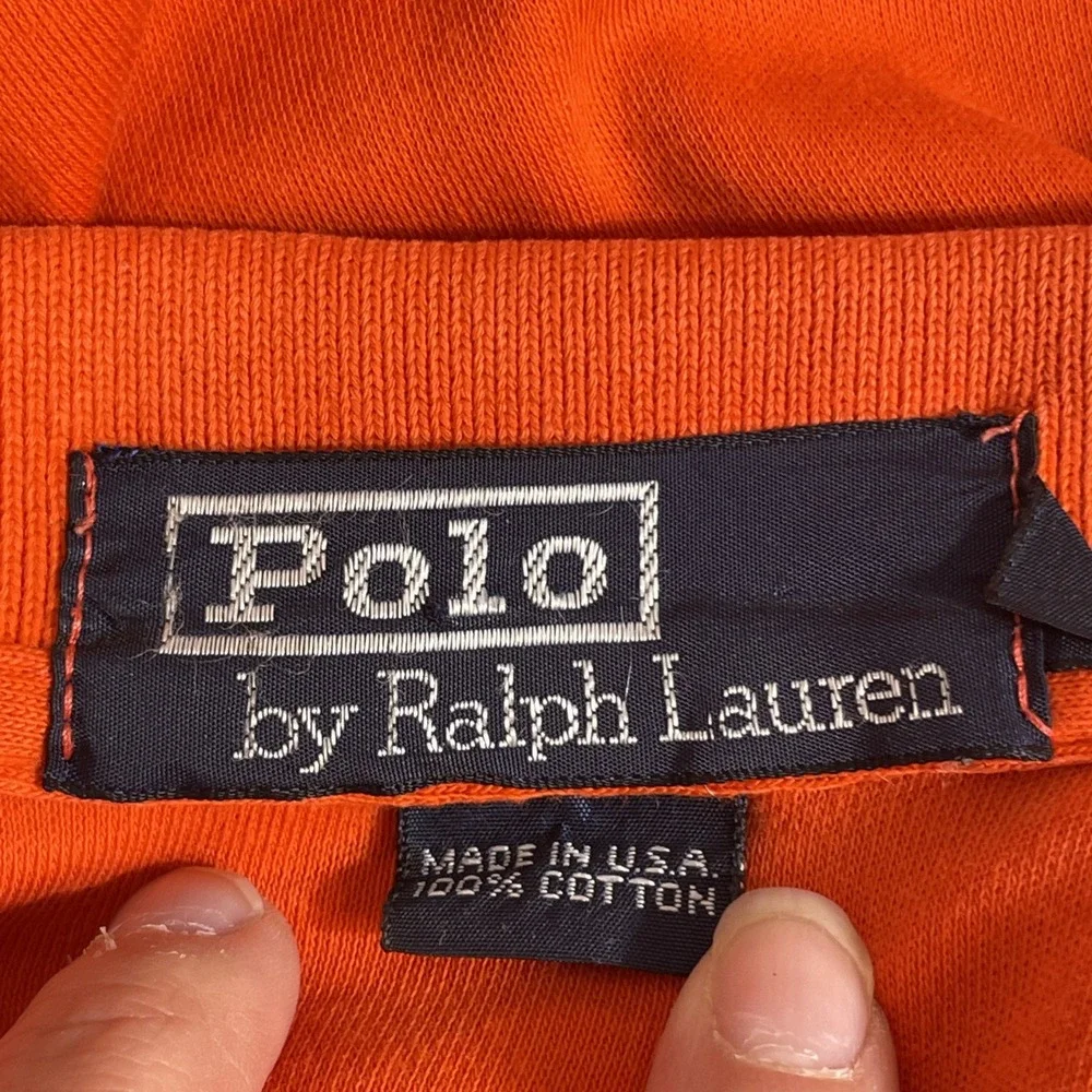 Polo Ralph Lauren Polo Shirt Mens Size Extra Large Orange Harbot Town Golf Links